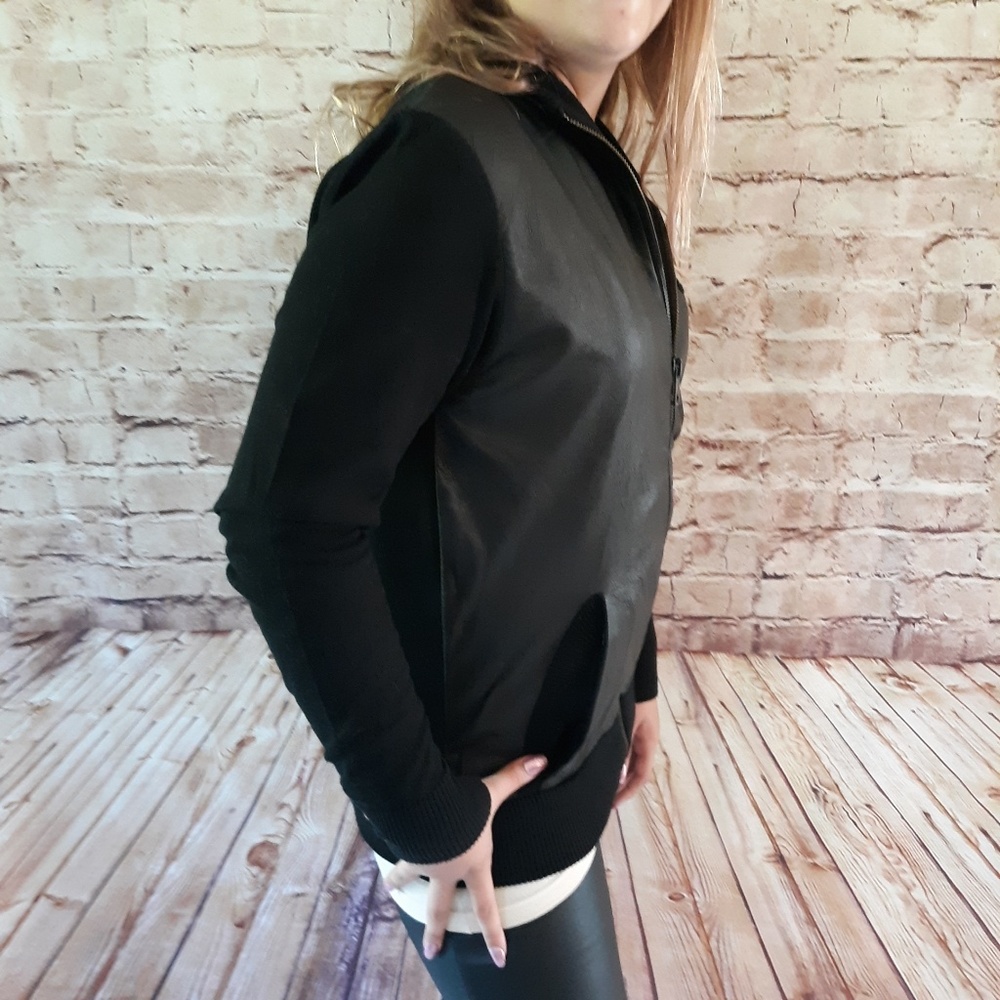 SALE HP! DIESEL BLACK GOLD Leather Panelled Jacket - Picture 4 of 8
